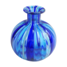 Murano blue stripes vase