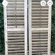Old wooden shutter blinds