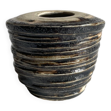 VASE Artisanal BRUTALISTE Vintage