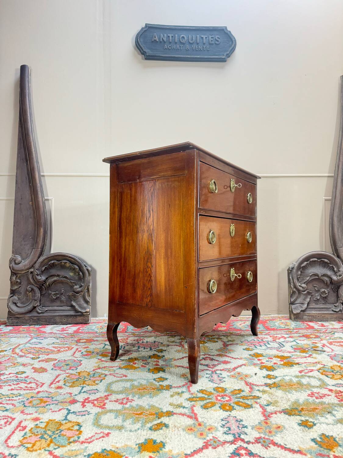 Louis XV Mahogany Chest of Drawers, 18th Century