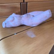Female nude sculpture in terracotta signed Jean Portal.