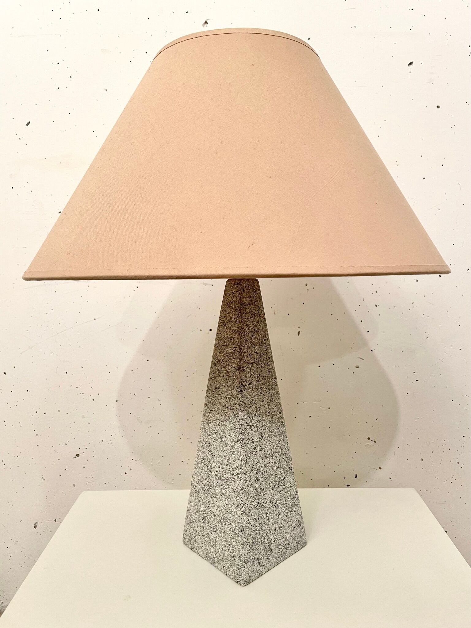 Postmodern "pyramid" lamp, 1980