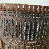 Openwork metal lamp