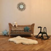 Rocking horse in rattan and bamboo