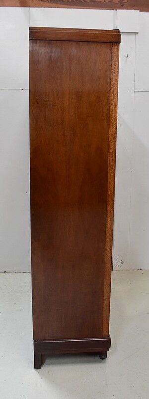 Wardrobe, walnut and mahogany, art deco - 1930 / 1940