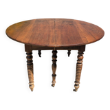 Round folding table