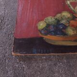 Painting, oil on panel, still life