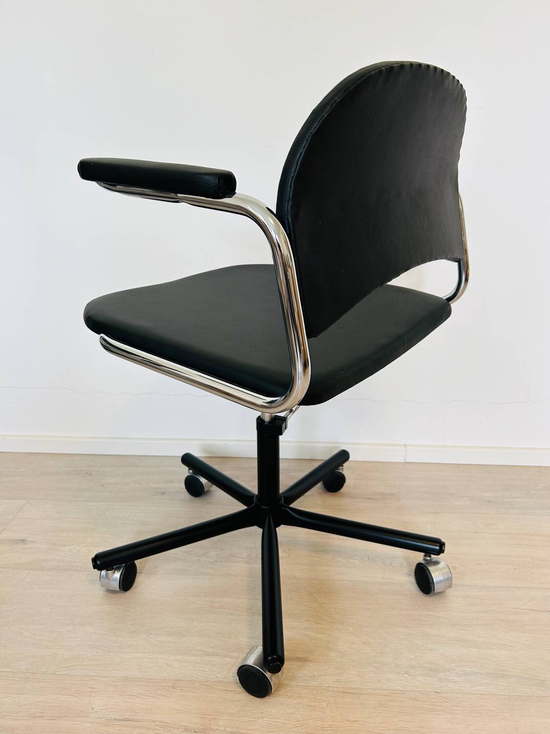 Fully Restored Black Office Chair by Kovona from Czechoslovakia 1970’s