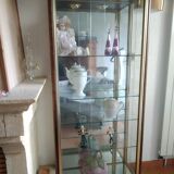 Lot gilded showcases and wood 70s