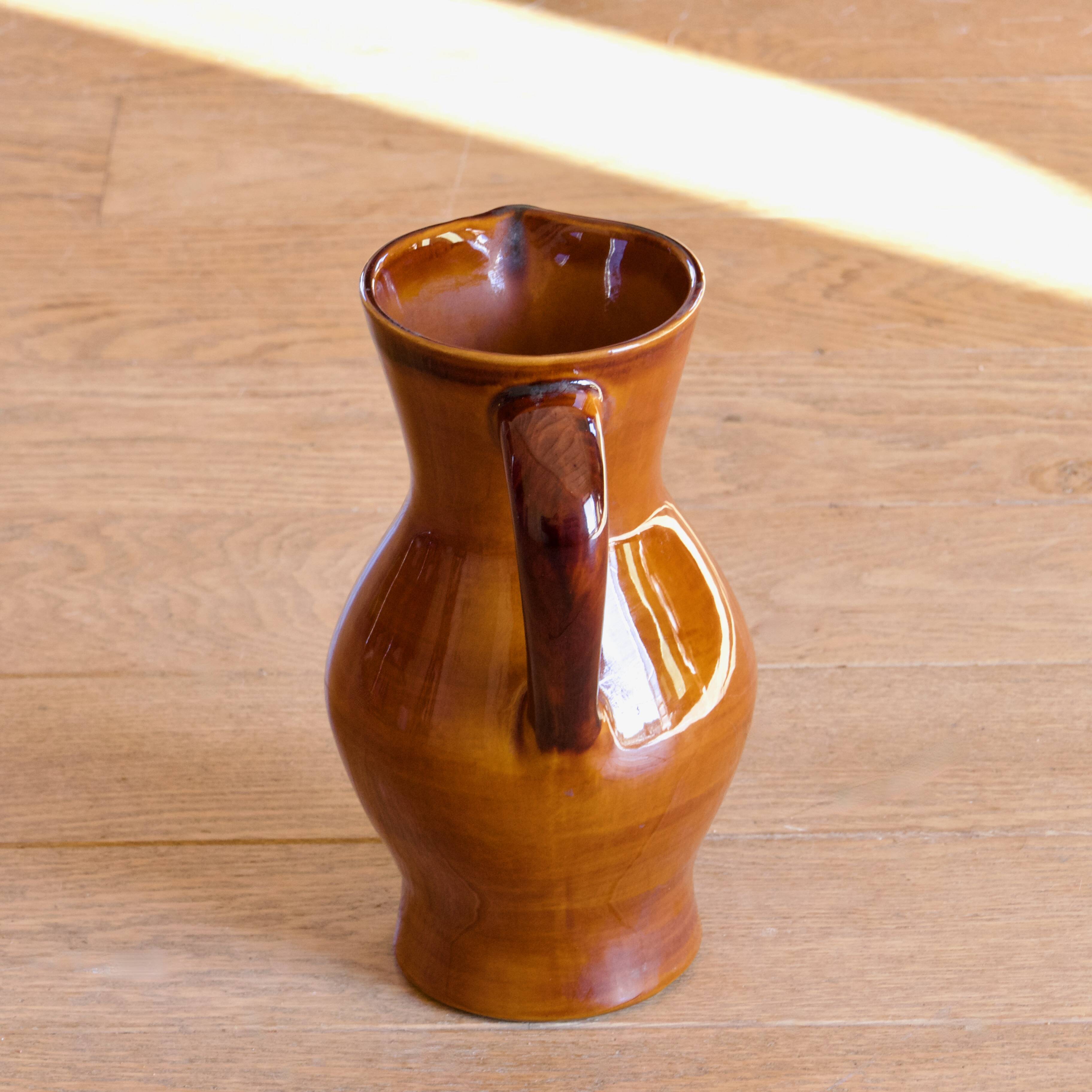 Large antique carafe signed Saint Clément