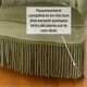 fauteuil chauffeuse crapaud velours vert