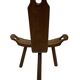 Vintage Spanish chair  stool brutalist design