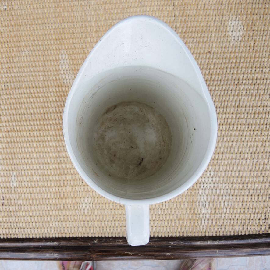Old ceramic toilet jug from Ceranord.