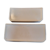 Set de 2 tablettes de salle de bain porcelaine
