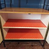 Vintage Scandinavian self-supporting shelf cabinet 1960