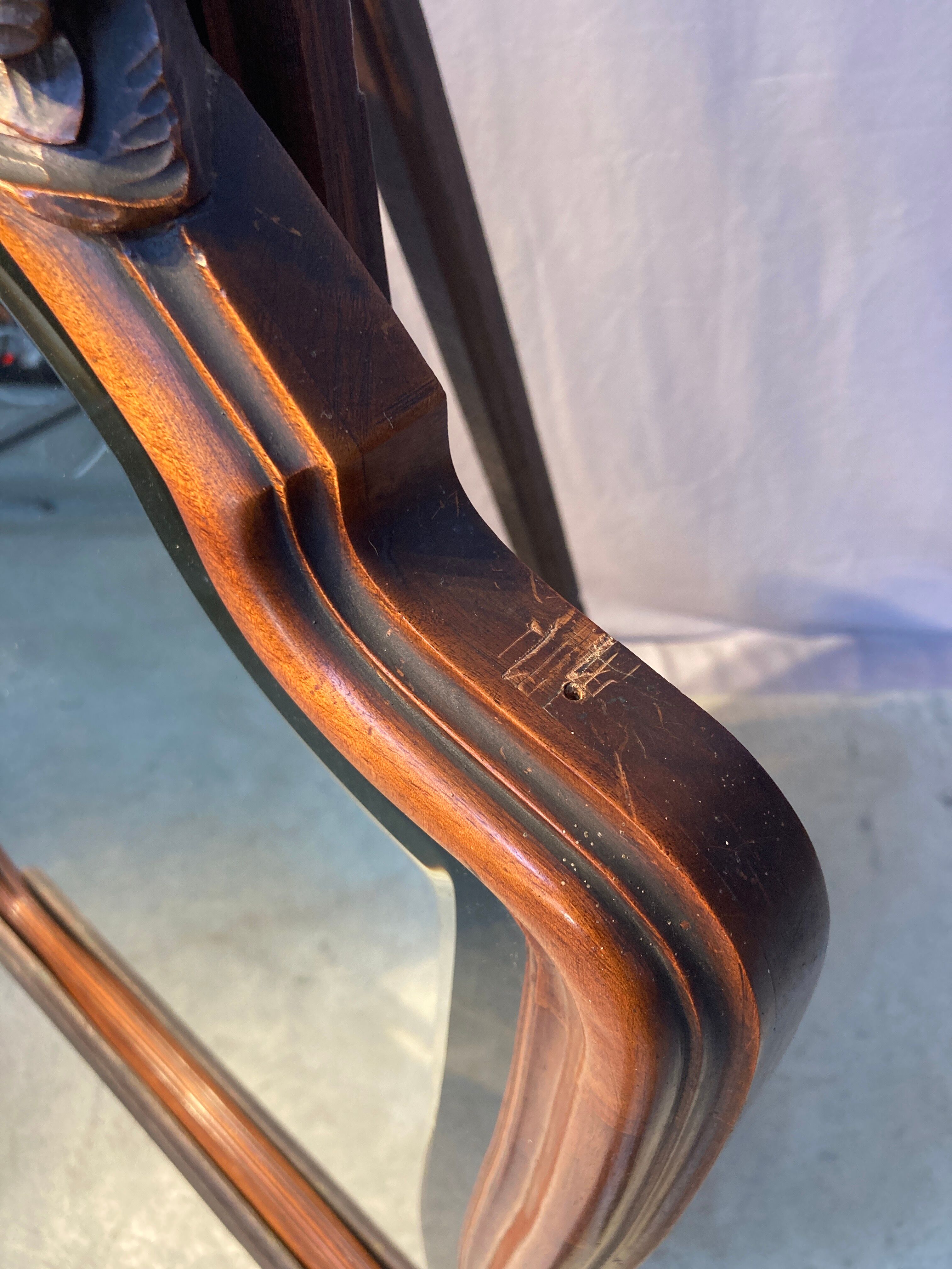 Carved wooden mirror 100x62cm