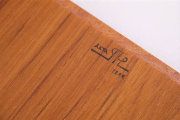 Plateau vintage scandinave en teck 1960