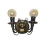 Art Nouveau two-armed wall lamp, Poland, 1970s