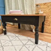 Table basse vintage rénovée