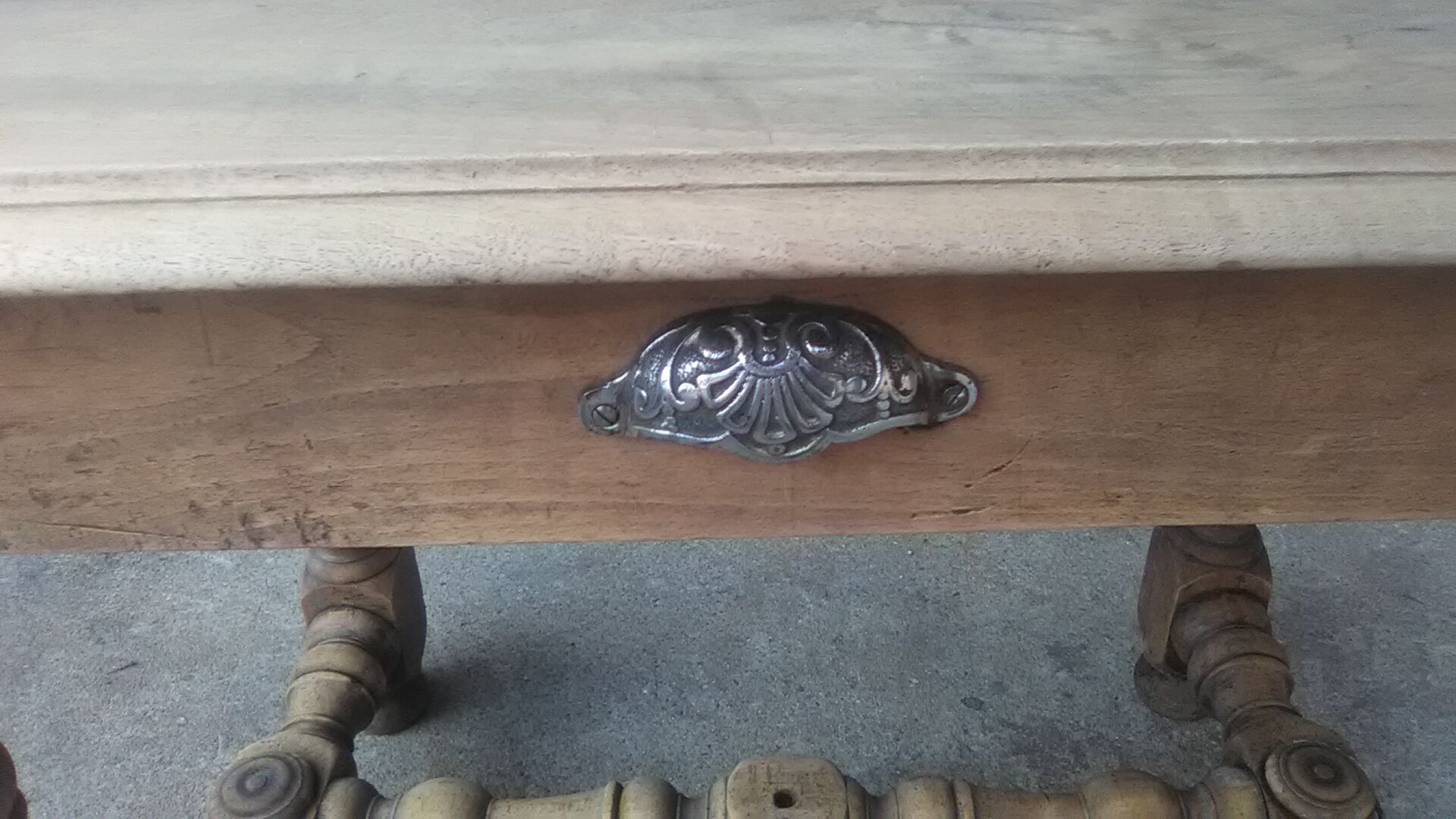 Pickled rustic side table