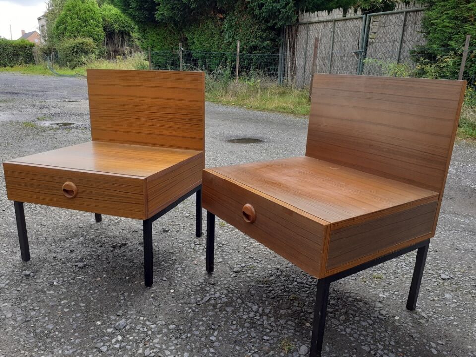 Paire de chevets vintage