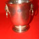 silver-plated ice bucket "with lion heads" from the 1970s