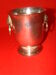 silver-plated ice bucket "with lion heads" from the 1970s
