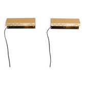 Vintage Brass Wall Sconces Örsjö, Mid-Century Modern Style, circa 1965