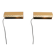 Vintage Brass Wall Sconces Örsjö, Mid-Century Modern Style, circa 1965