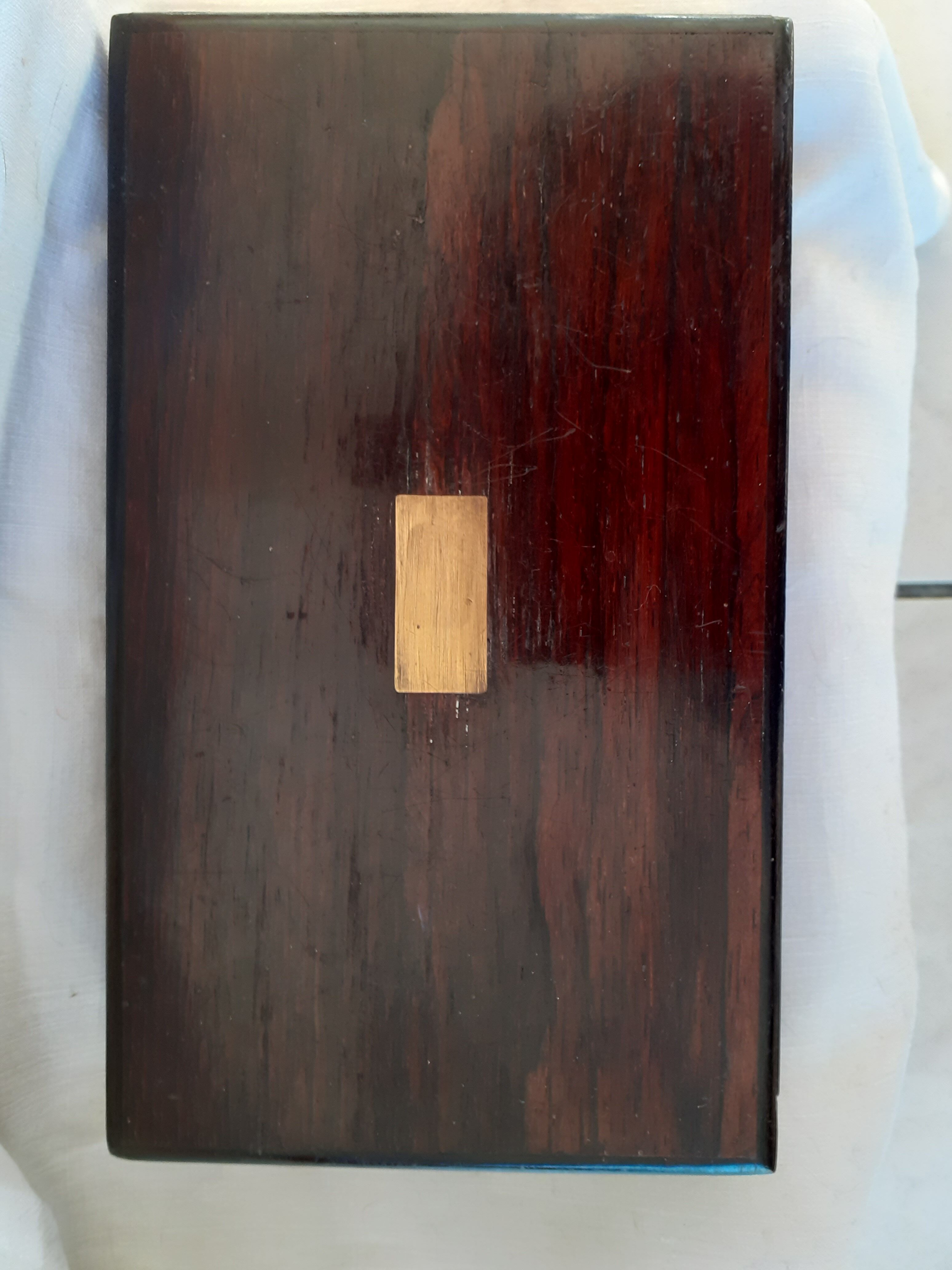 Mahogany box, late 19th