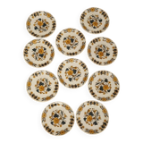 Assiette pillivuyt decor grand feu