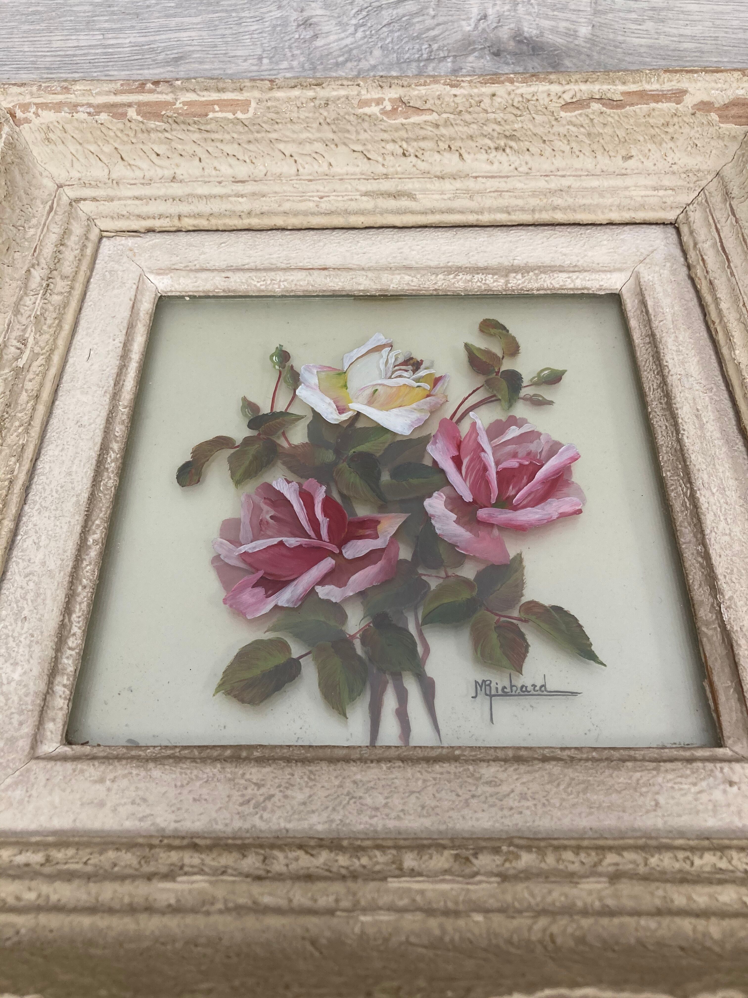 Vintage rose painting
