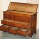 Georgian oak commode with a folding top, English, 18th century.