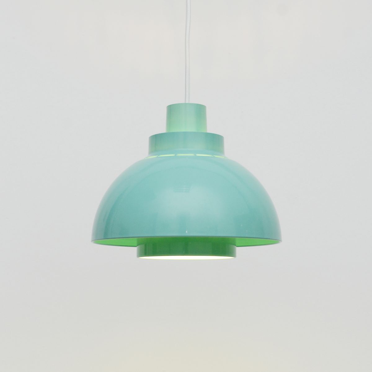 Blue Minisol pendant lamp by L. Kewo for Nordisk Solar, 1960s