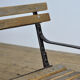 Riveted iron park bench 1920s