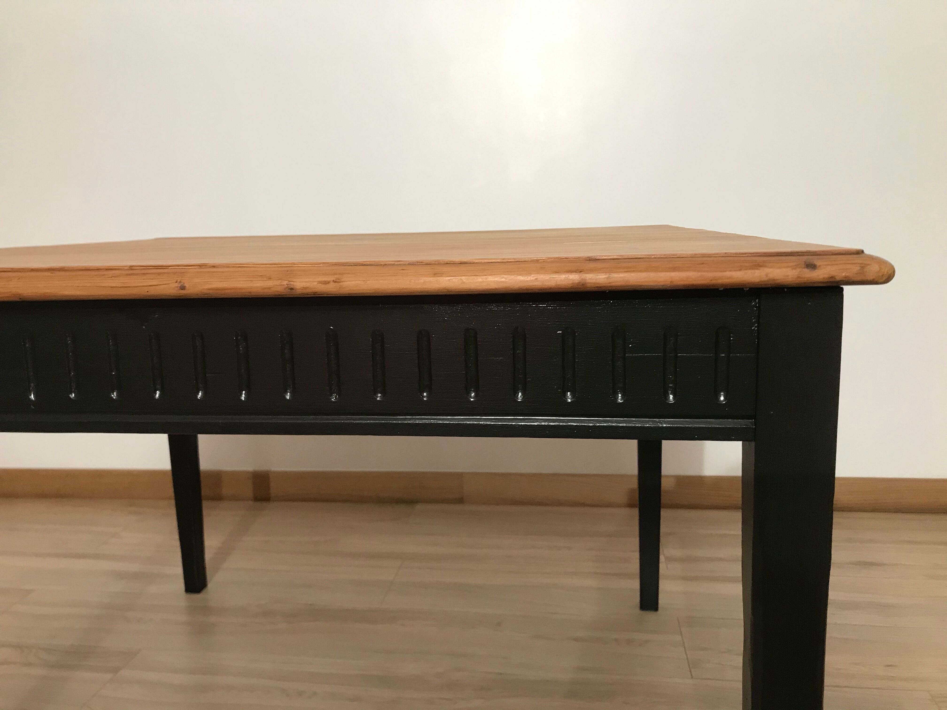 Old square table art deco style