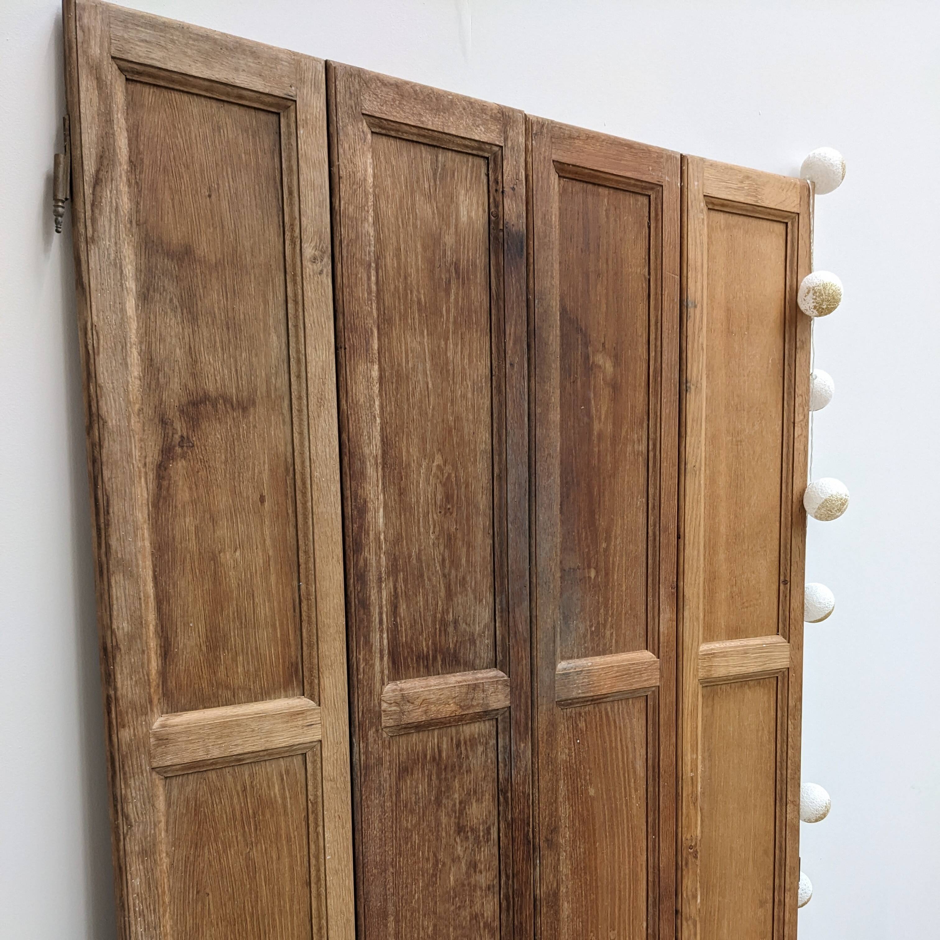 Vintage oak shutter