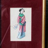 Pair of gouaches on rice paper, Chinese school of the 19th century.