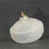 Lampshade/suspension/frosted opaline/vintage