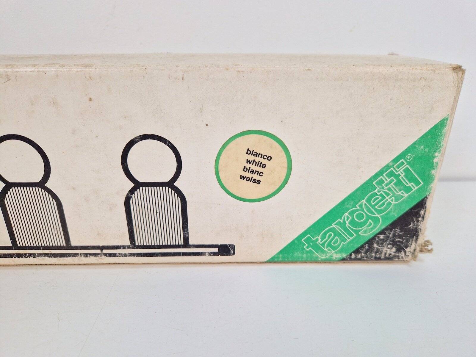 Vintage Space Age Domino Wall Lamp in White from Targetti Sarkey, 1970s