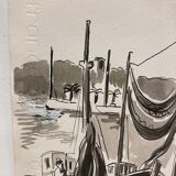 Watercolor seaside