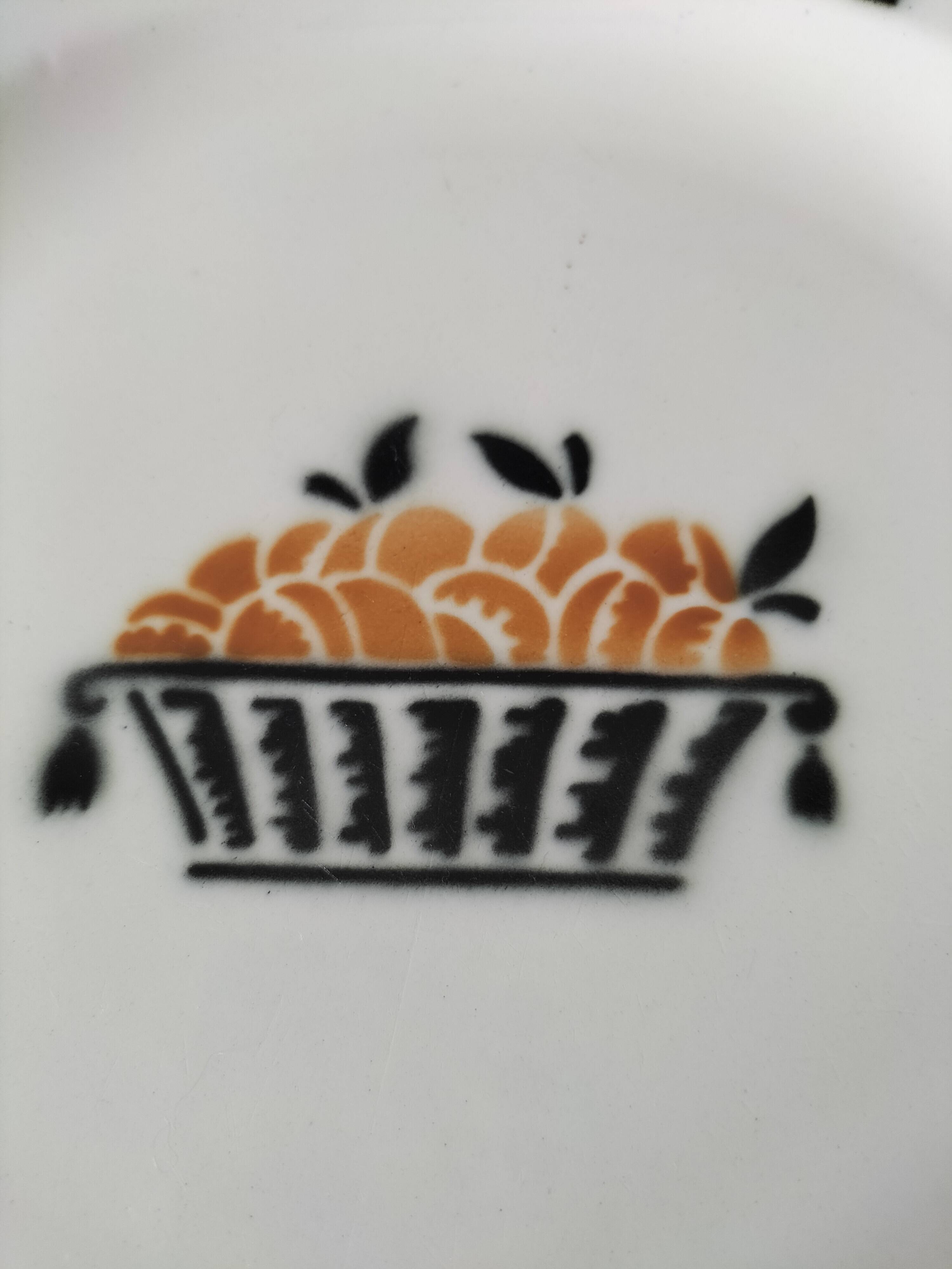 vintage Badonviller round dish