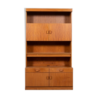 Armoire en placage de teck années 1970 par Denka