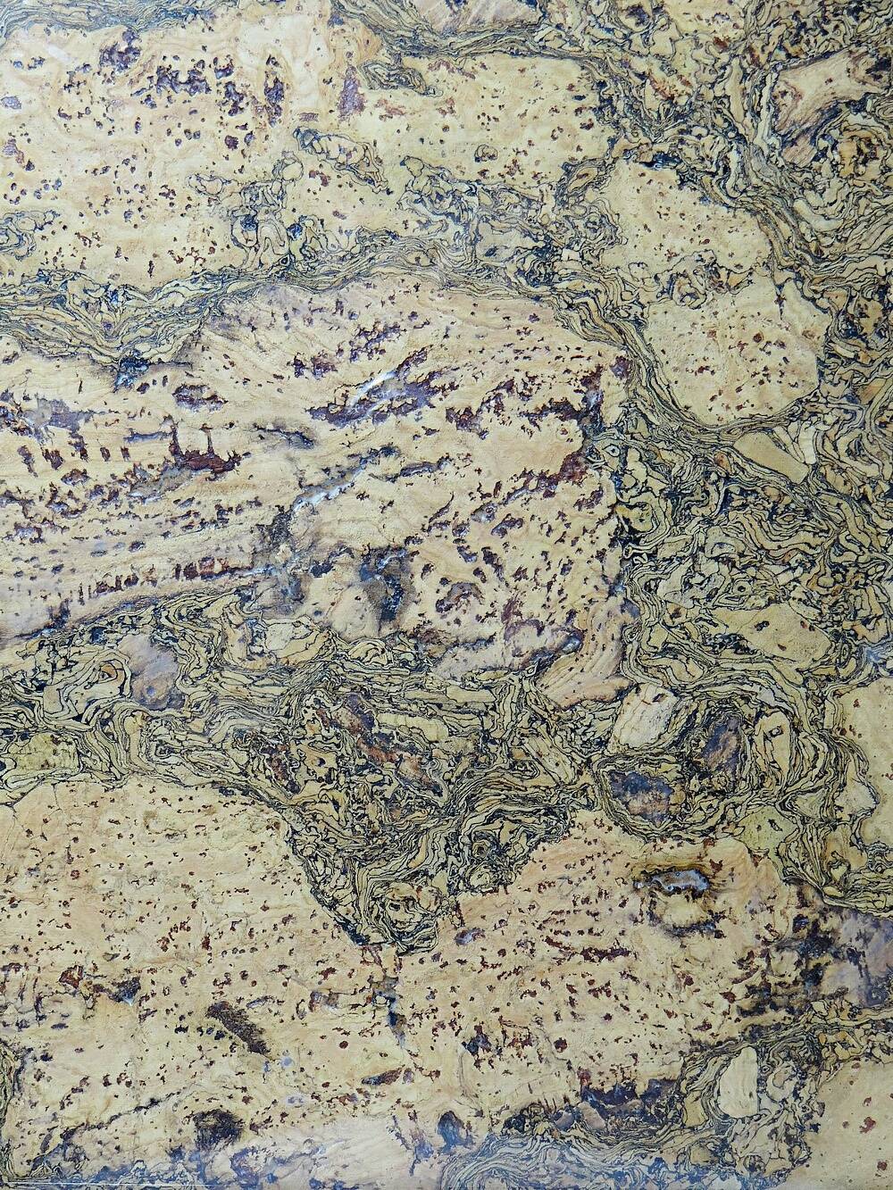 Mid-century chic chrome, cork and glass tray from the 70s