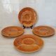 Compartment plates Faiencerie de Gien / artichoke / Barbotine