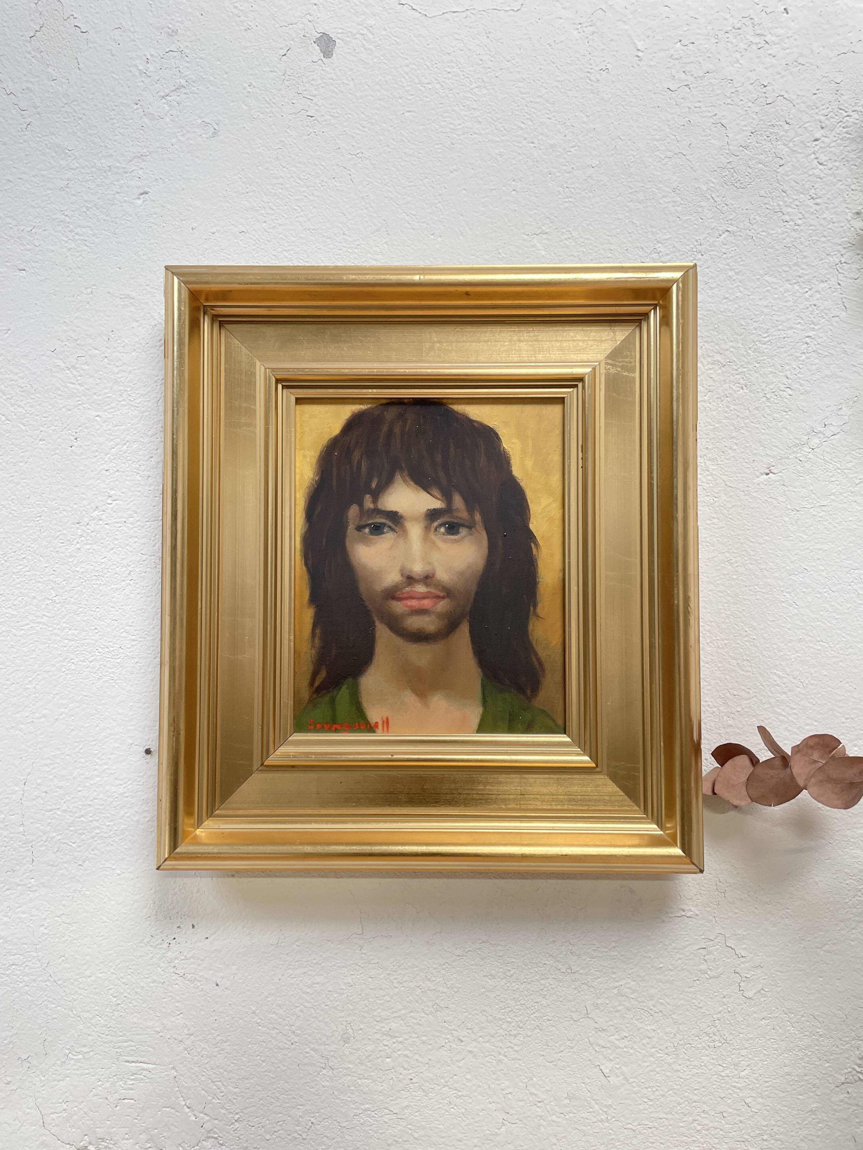 Oil portrait painting 'LE VAGABOND', after Anatola SOUNGOUROFF, circa 1977.