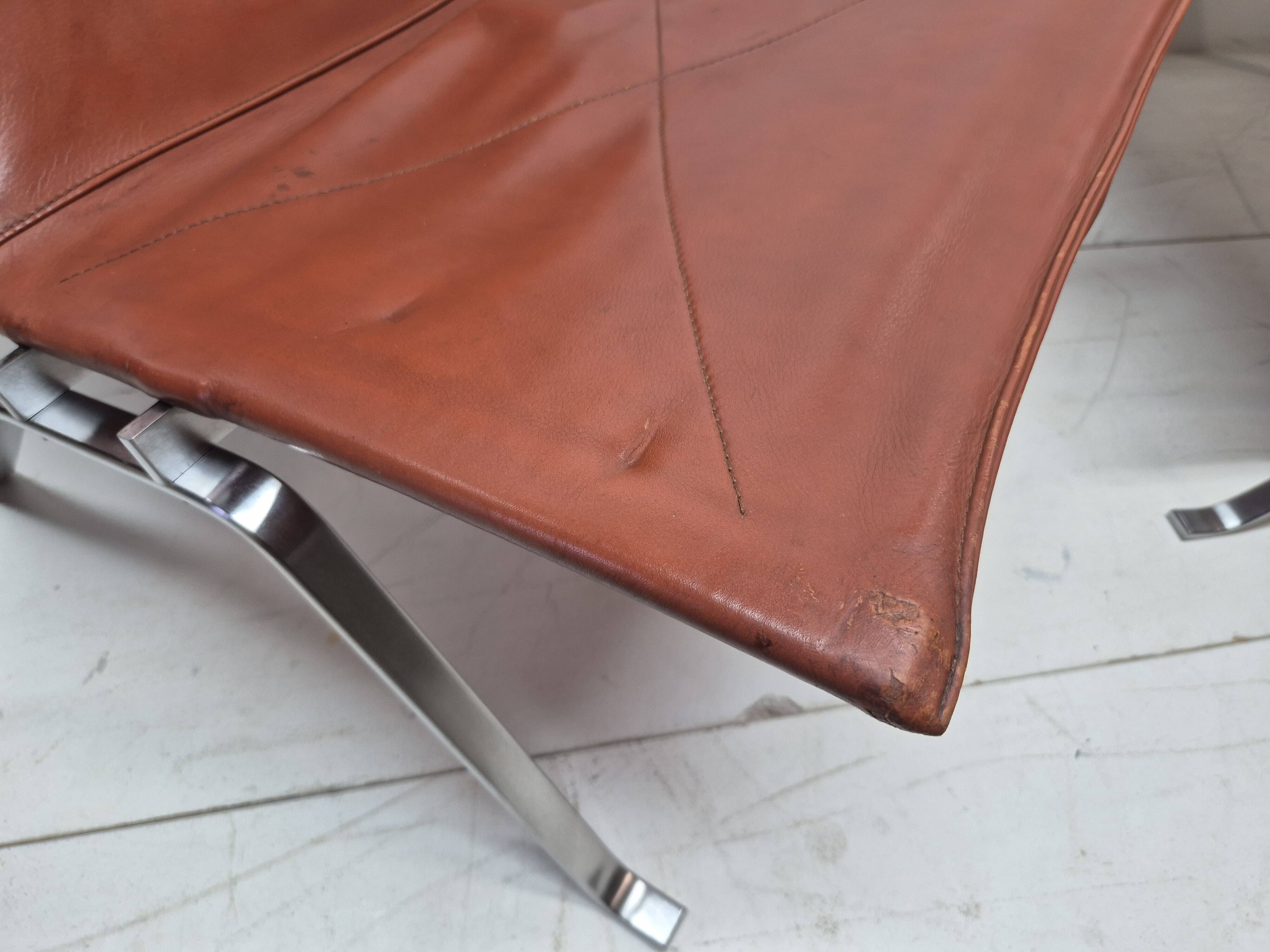 Poul Kjaerholm (1929-1980) pair of PK22 low chairs, Kold Christensen