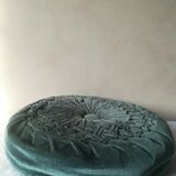 Round cushion in pleated Velvet 43cm
