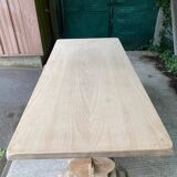 19th century monastery table renovated in raw oak 180cm