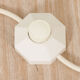 Brillo floor lamp by Carlo Nason for Mazzega in white and orange Murano glass